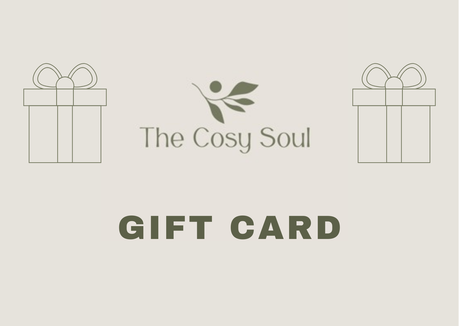 The Cosy Soul e-gift card for home fragrance and candle lovers.