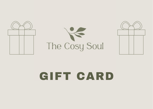 The Cosy Soul e-gift card for home fragrance and candle lovers.
